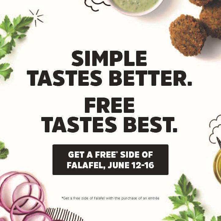 LRXD and Garbanzo to "Free the Falafel" in Restaurant's Recipe Promo