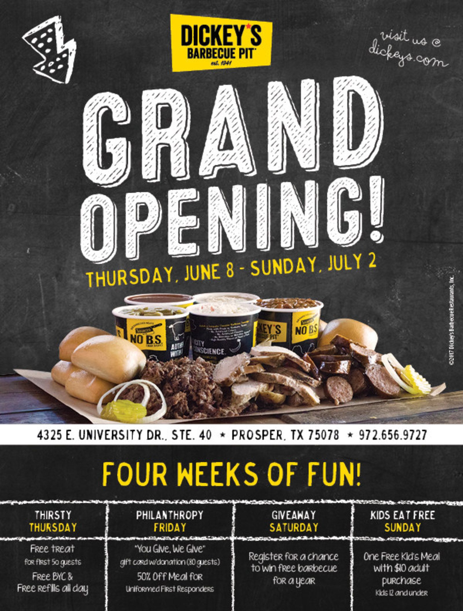 New Dickey's Barbecue Pit Location Opening in Prosper