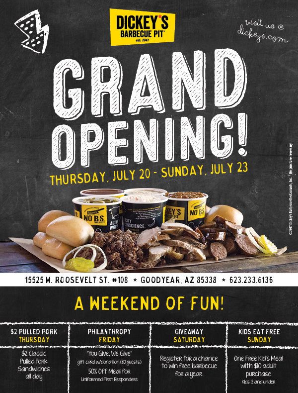 Arizona Owners Fire up the Pit for the Grand Opening of their Fourth Dickey's Store