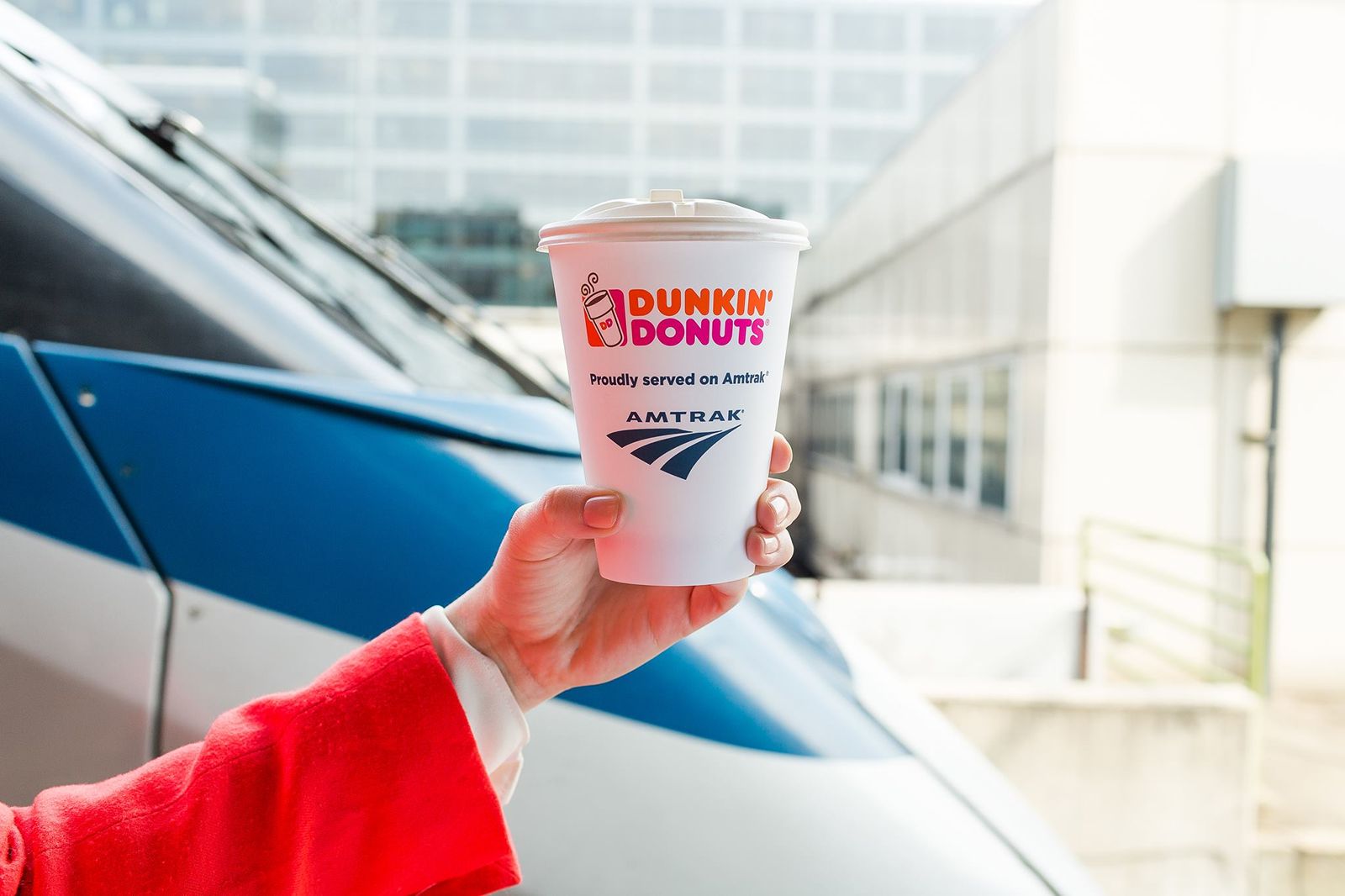Dunkin' Donuts and Amtrak Expand Partnership with Hot Coffee Service On Board Amtrak Northeast Regional Trains