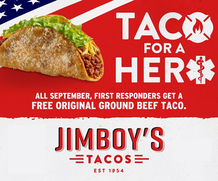 Jimboy's Tacos Honors First Responders with Free Tacos in September