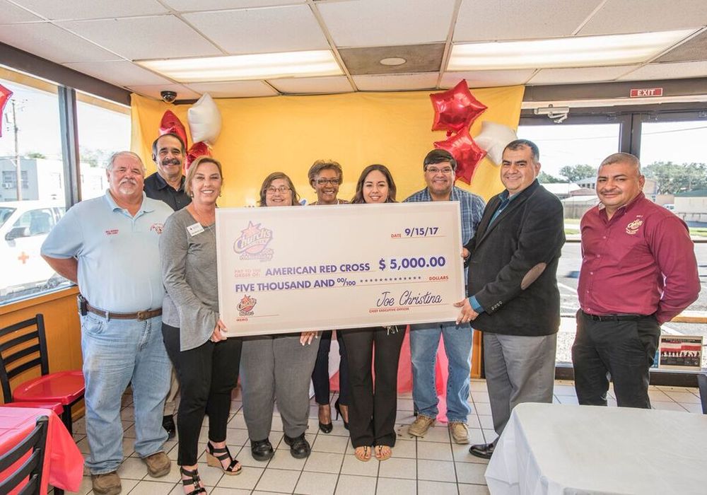 Church's Chicken Presents Communities with Hurricane Relief Donation on Monday 10/16