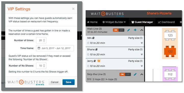 Flag Your VIP Guests With Waitbusters' Digital Diner