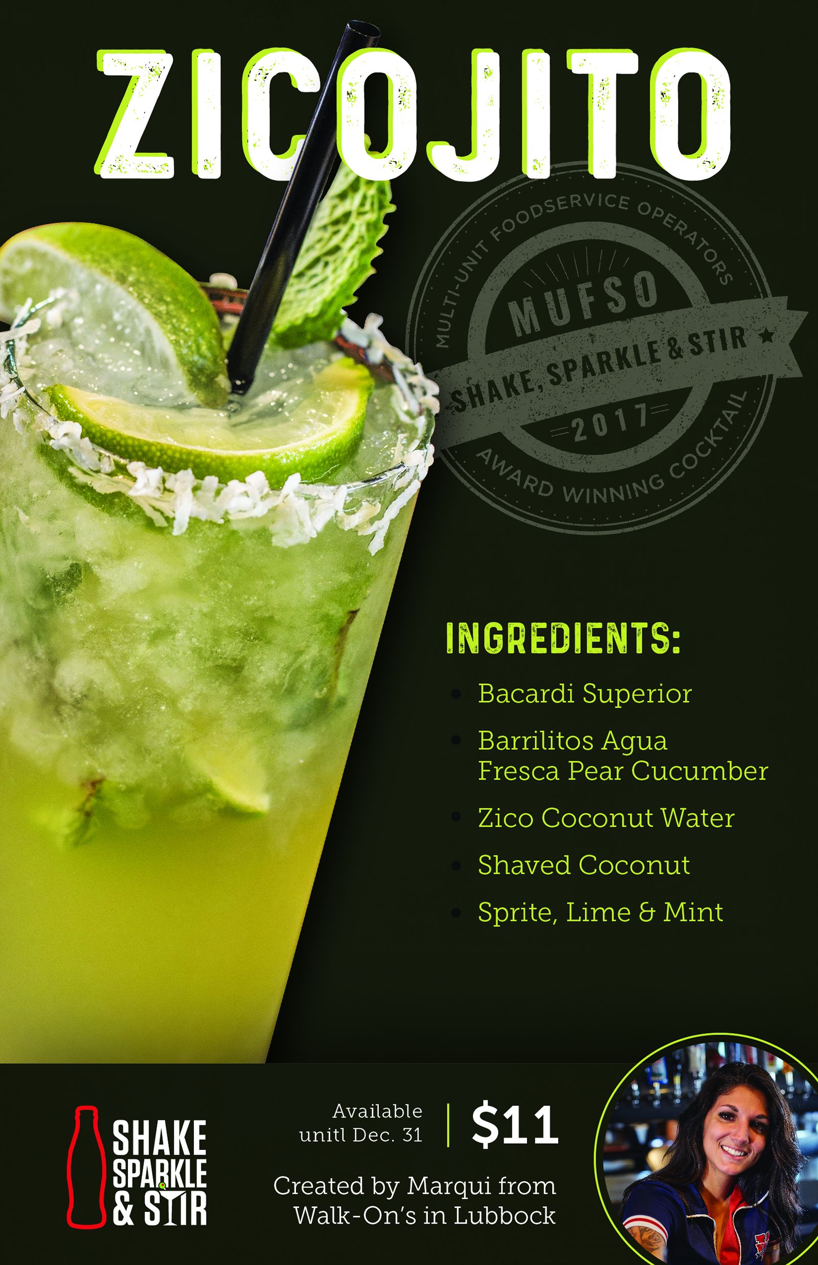 Walk-On's Stirs Things Up With Award Winning Cocktail