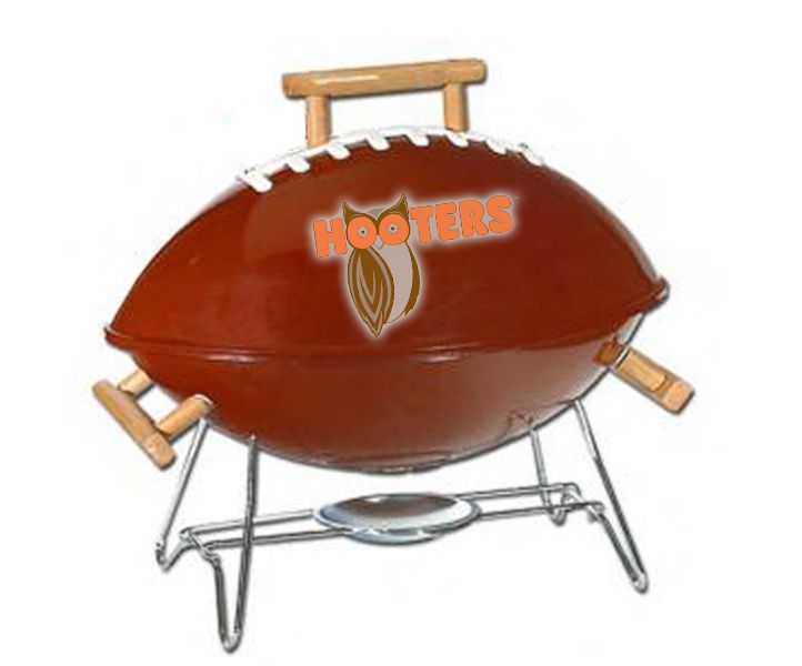 Unique Football Shaped Charcoal Grills Ideal for Super Bowl Promotions