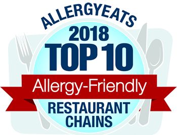 AllergyEats Releases 2018 List of Top 10 Most Allergy-Friendly Restaurant Chains in America