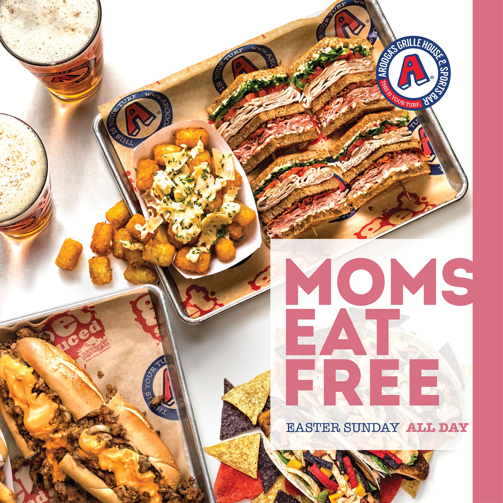 Arooga's Offering Free Meals for Moms Easter Sunday