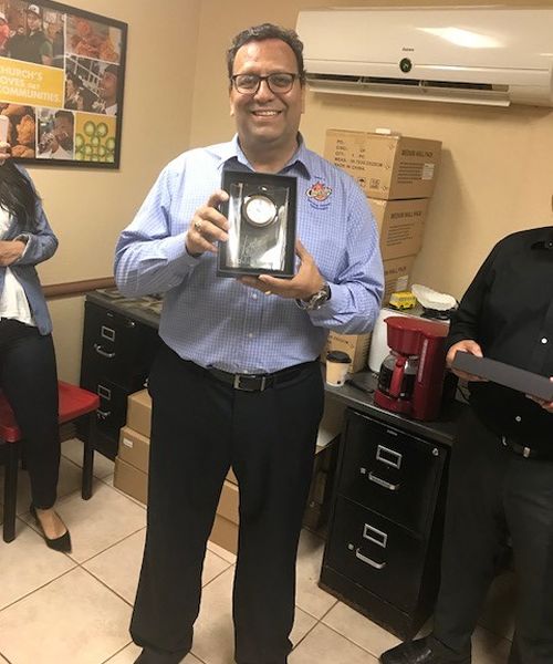 Church's Chicken Celebrates 40 Years with Market Leader Oscar Andrade