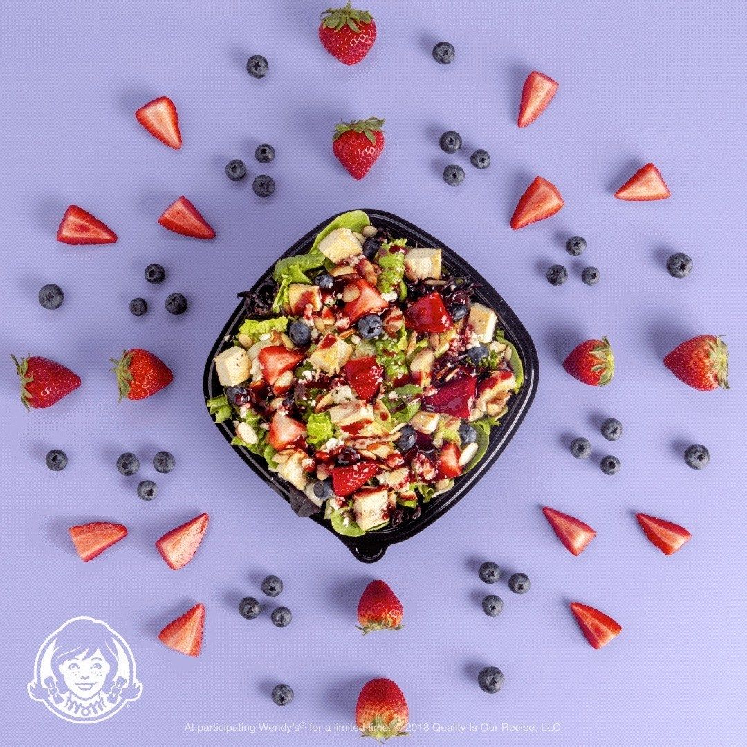 Wendy's New Berry Burst Chicken Salad: Made Fresh. Delivered Free.
