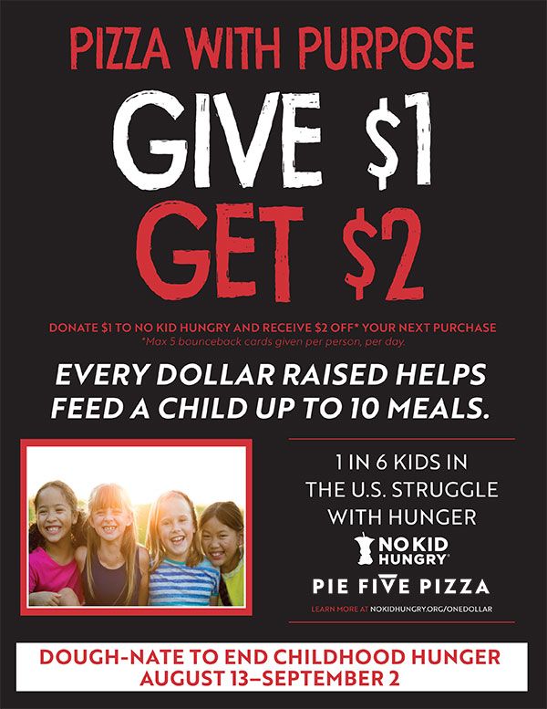 Dough-nate to Help End Childhood Hunger at Pie Five