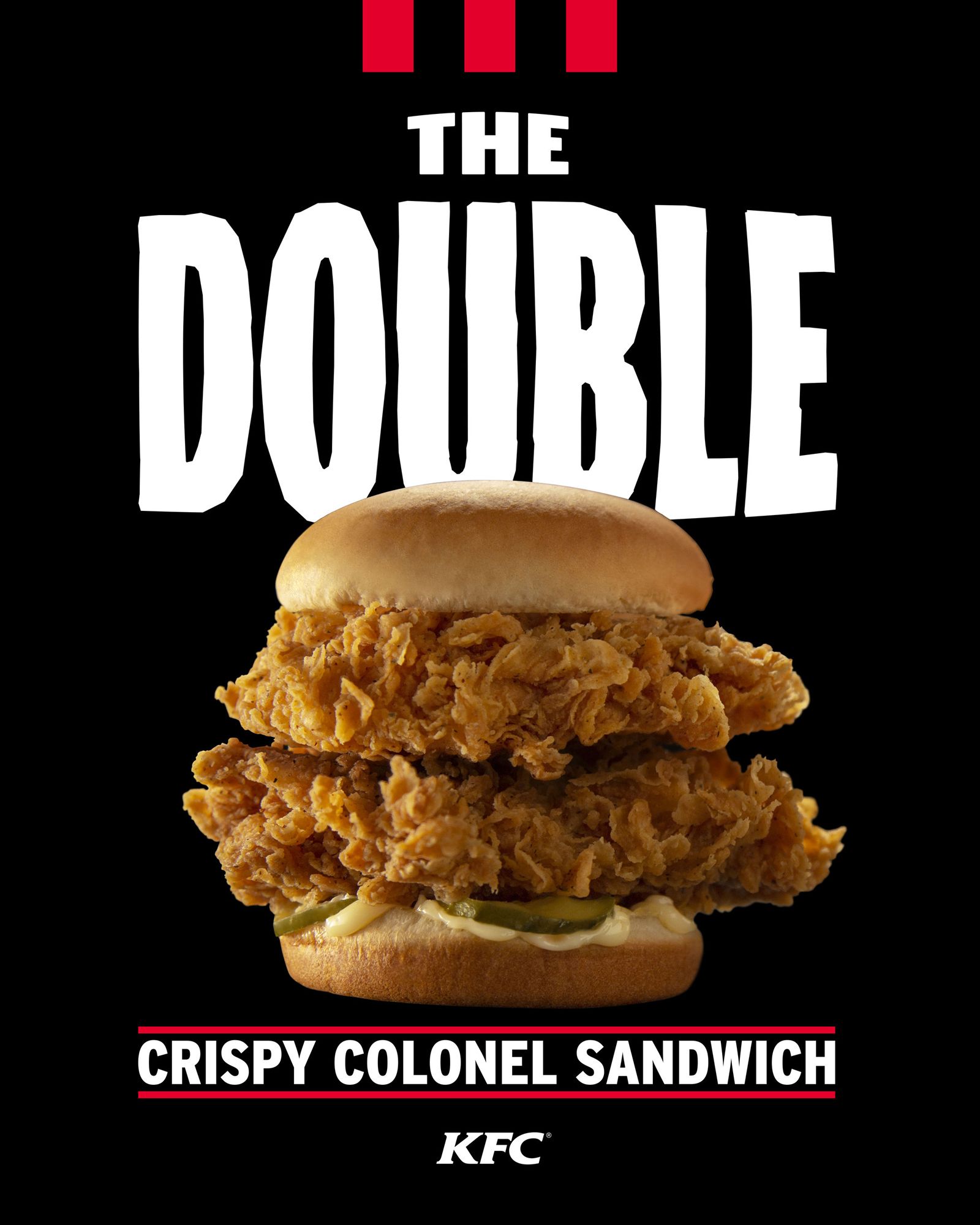 KFC Doubles Up On Its Popular Fried Chicken Sandwich With New Double Crispy Colonel