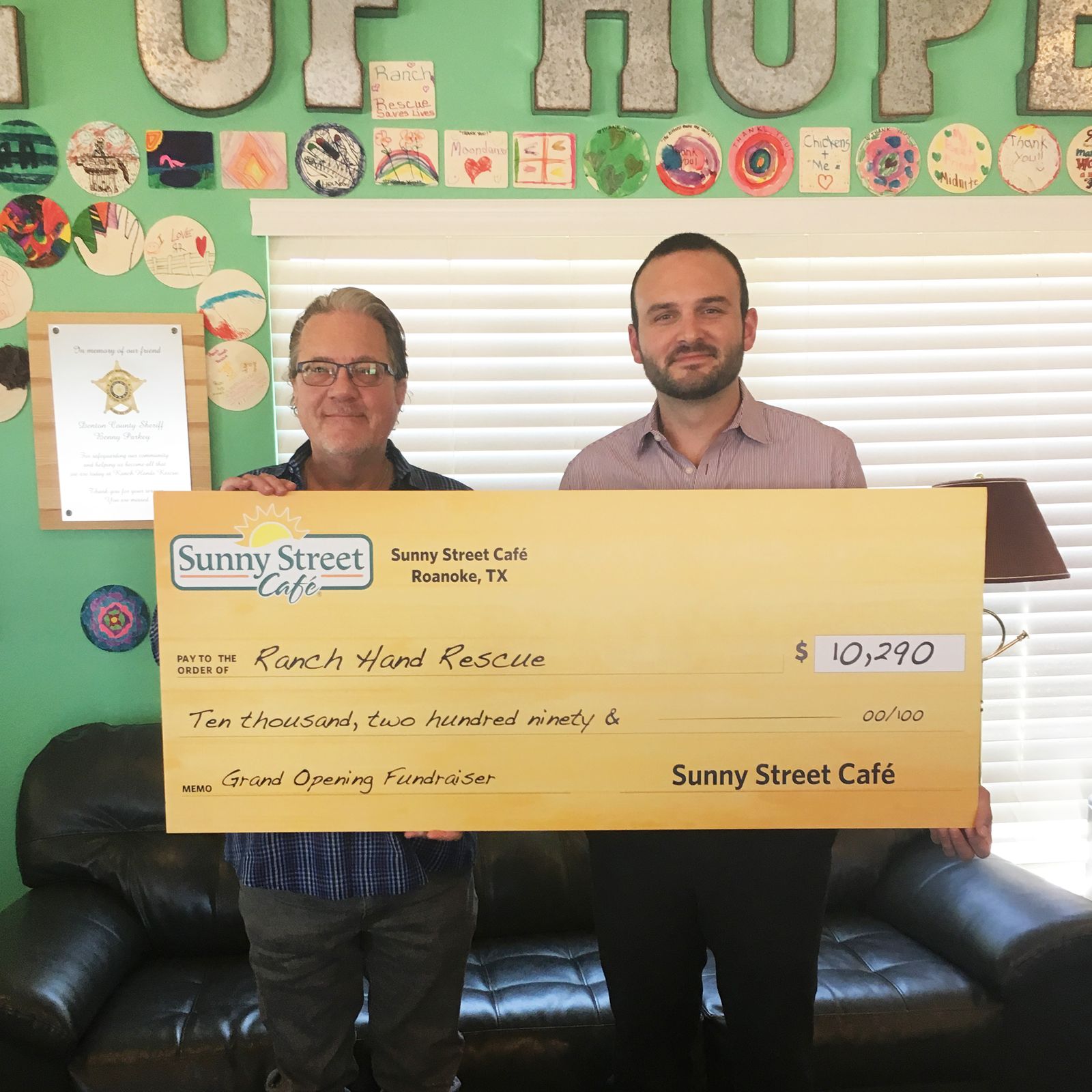 Sunny Street Café in Roanoke Raises over $10,000 for Ranch Hands Rescue