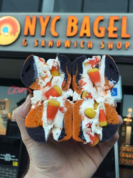 NYC Bagel & Sandwich Shop Celebrates Halloween!