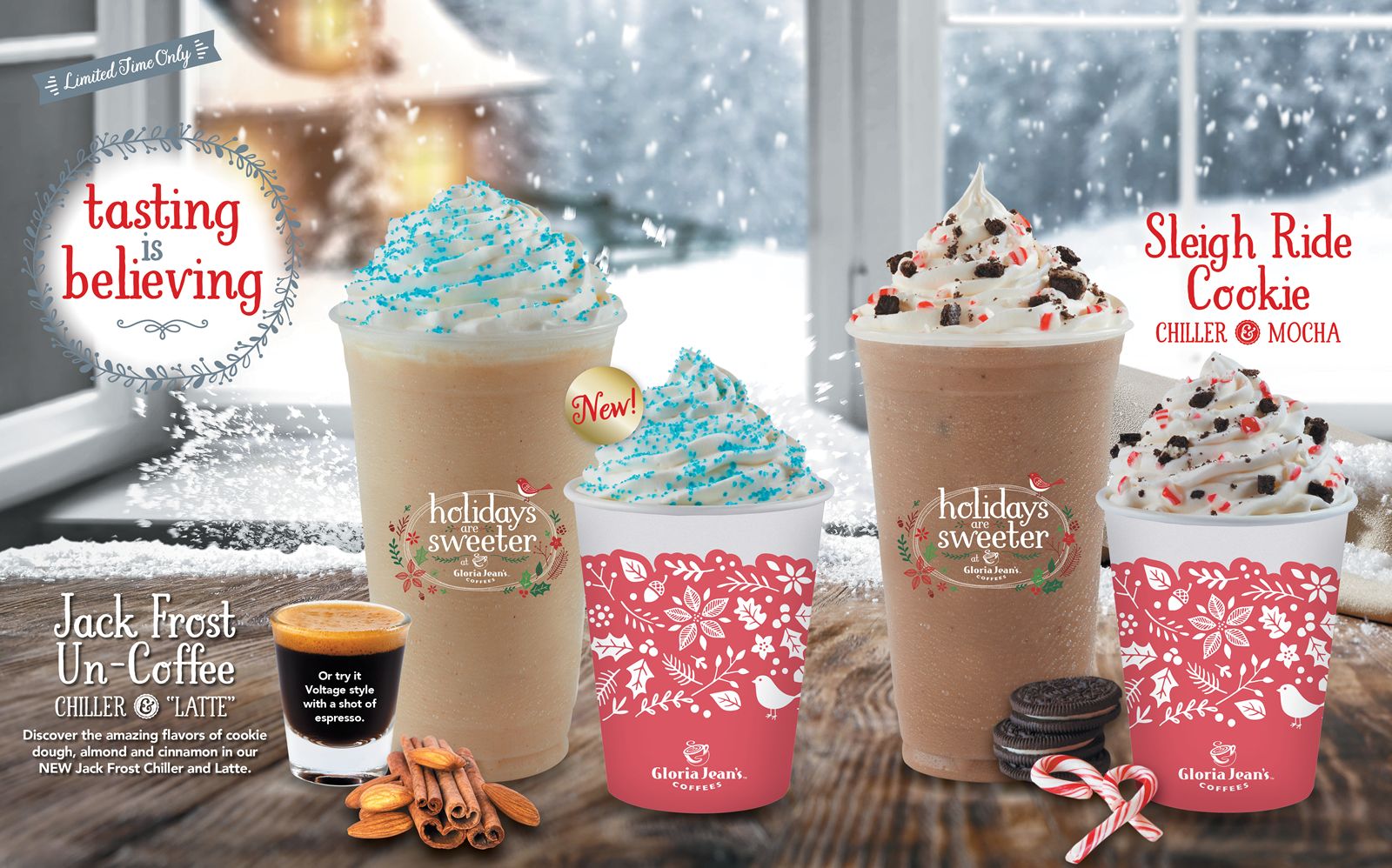 Tasting Is Believing This Holiday Season at Gloria Jean's Coffees