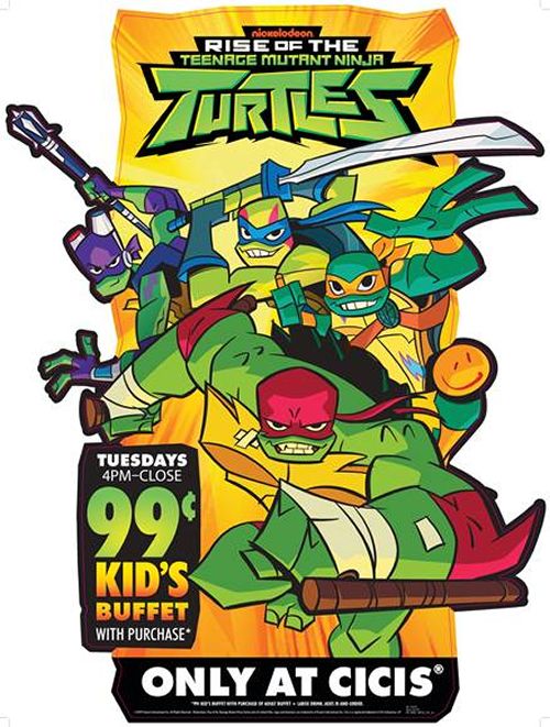 Cicis to Create Rise of the Turtles Tuesdays