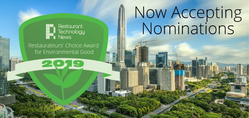 Restaurant Technology News Announces the Launch of the Restaurateurs' Choice Award for Environmental Good