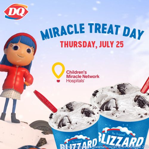 DQ Blizzard Treat Sales Help Kids on Miracle Treat Day