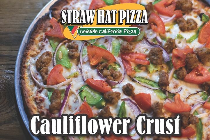 Cauliflower Crust Now Available at Straw Hat Pizza