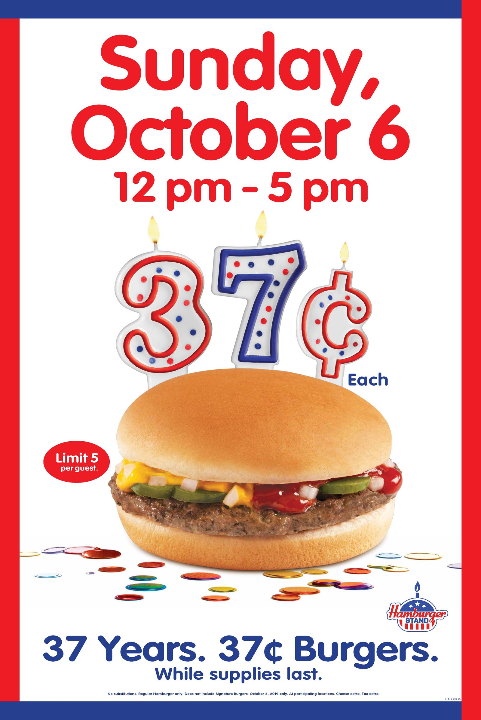 Hamburger Stand Celebrates 37th Anniversary with 37-Cent Burgers!