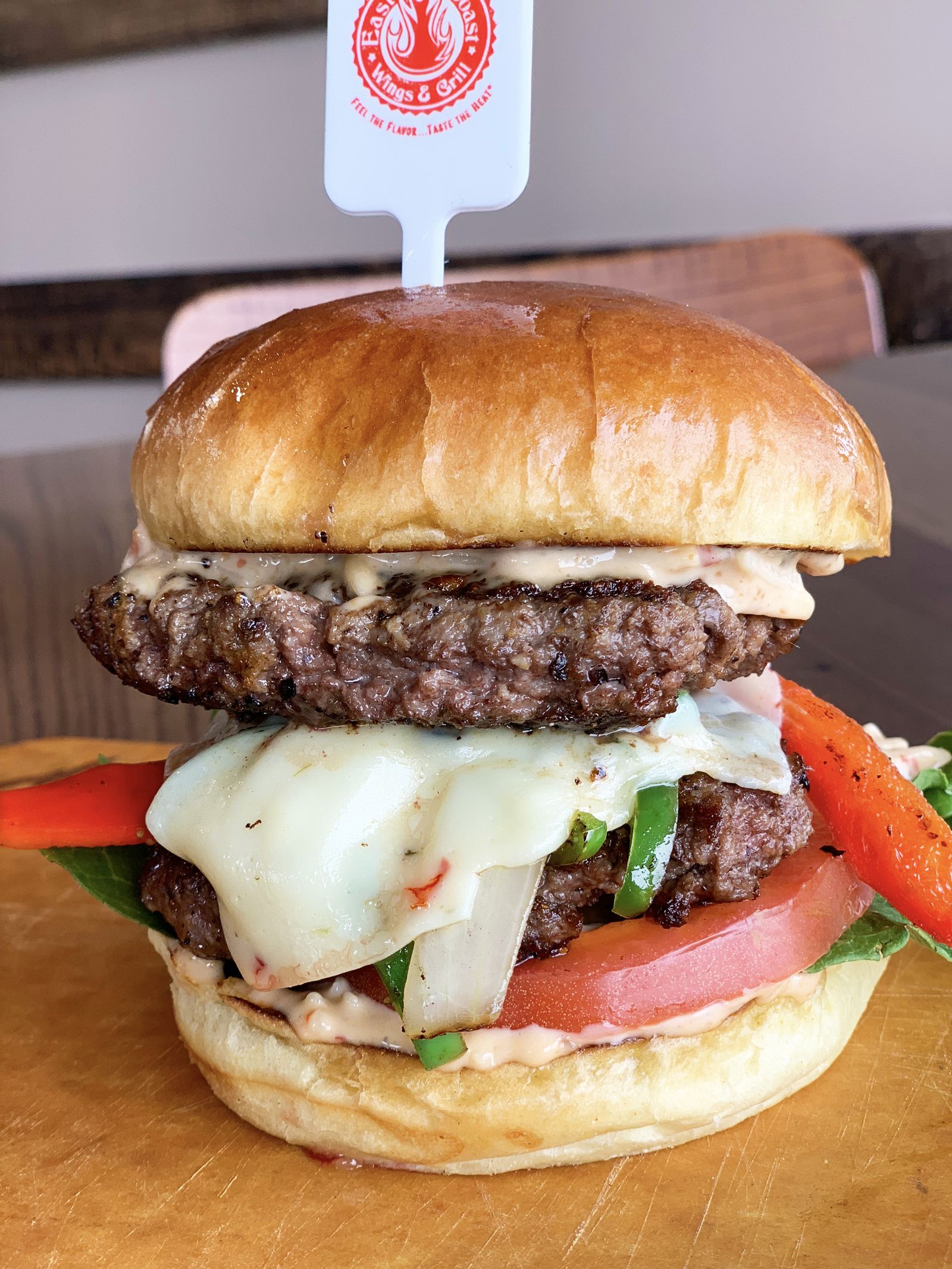 East Coast Wings + Grill Jack Burger