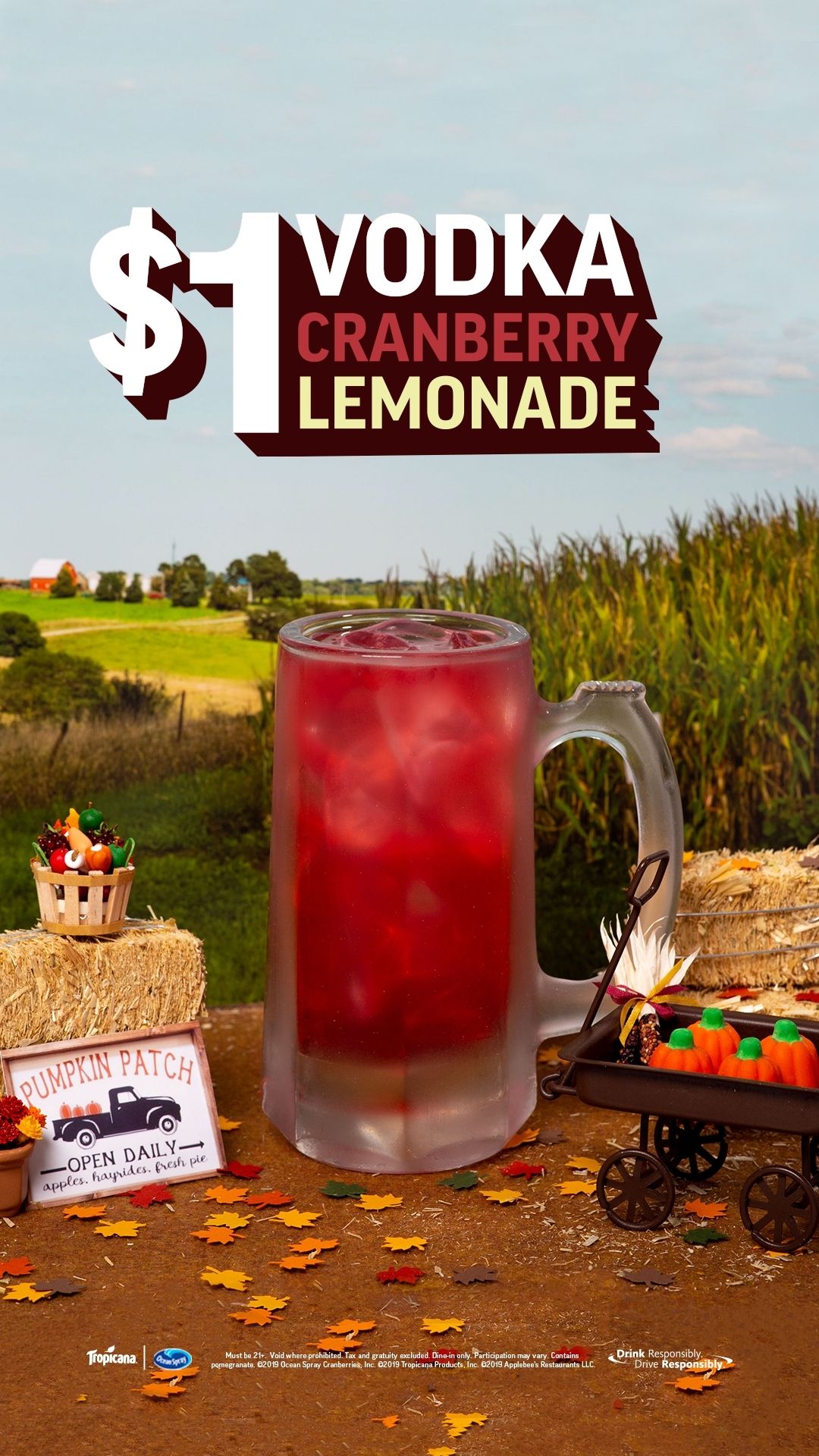 Celebrate the Season of Togetherness with Applebee's $1 Vodka Cranberry Lemonade