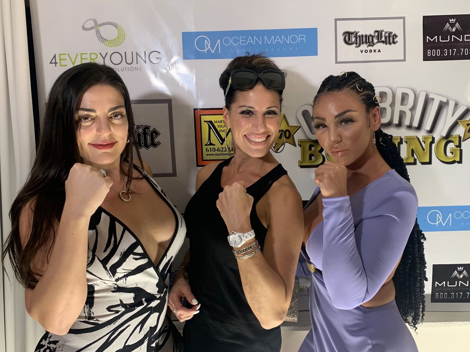 Pictured from left to right: Christine Curran from Dining Divas, Michele DiMeo, owner of Tuscan Prime, and Natalie DiDonato AKA Nat D, VH1 Mob Wives Star.