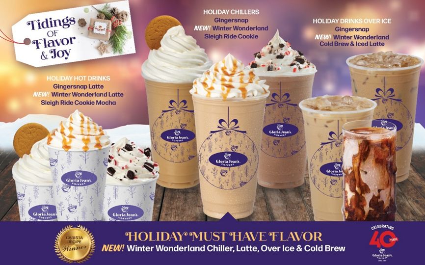 Gloria Jean's Coffees' Holiday Menu Will Have Guests Walking in a Winter Wonderland!