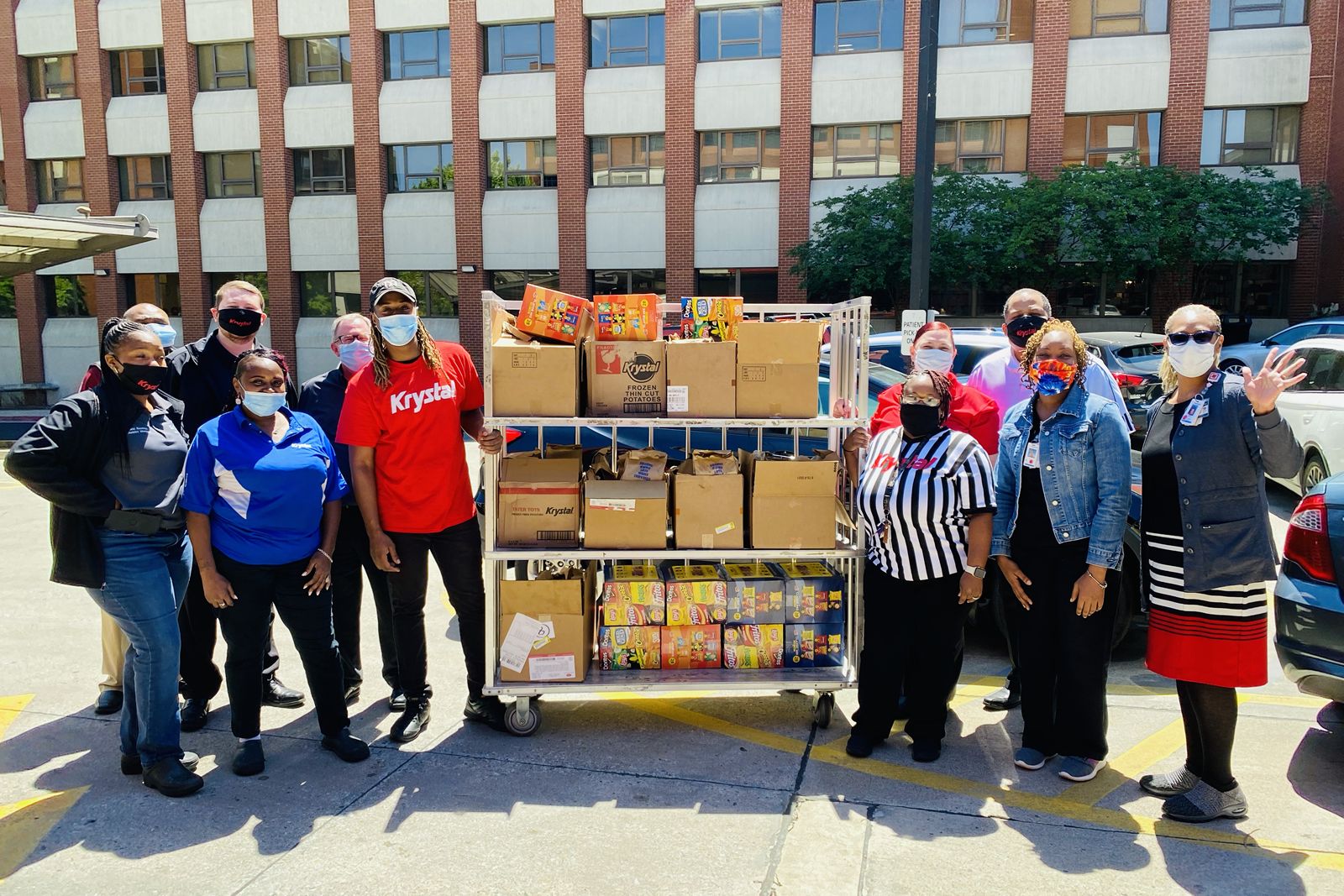 Krystal donated meals to Piedmont Healthcare, Atlanta