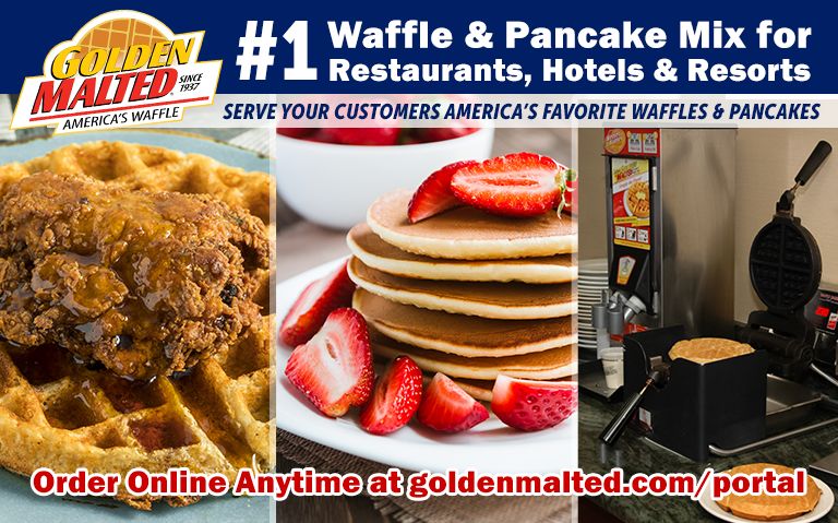 #1 Waffle & Pancake Mix Choice for Restaurants - Golden Malted Makes it Quick and Easy #1 Waffle & Pancake Mix Choice for Restaurants - Golden Malted Makes it Quick and Easy
