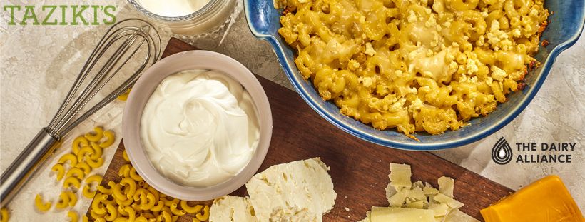 Taziki's Mediterranean Café Promotes New Item-3 Cheese Mac & Cheese This Fall Taziki's Mediterranean Café Promotes New Item-3 Cheese Mac & Cheese This Fall
